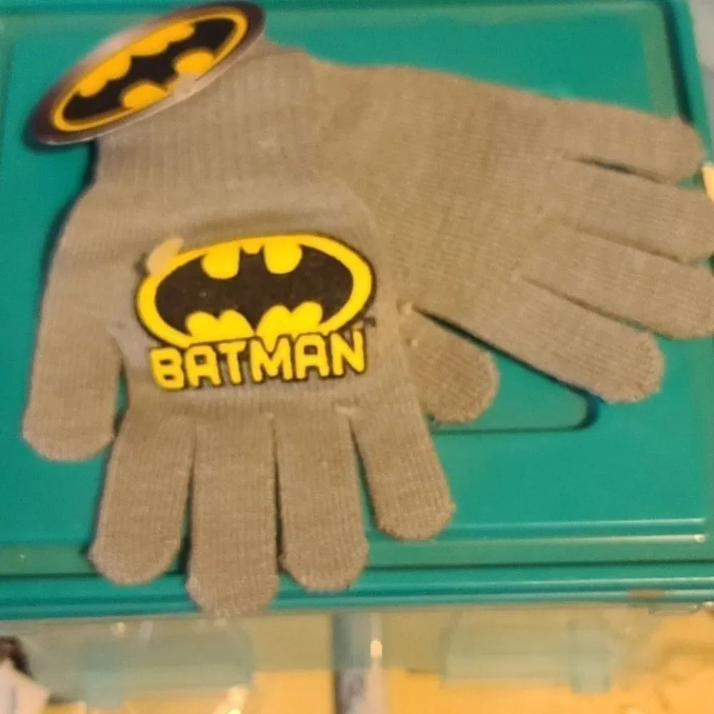 Dc comics Batman grey small gloves
